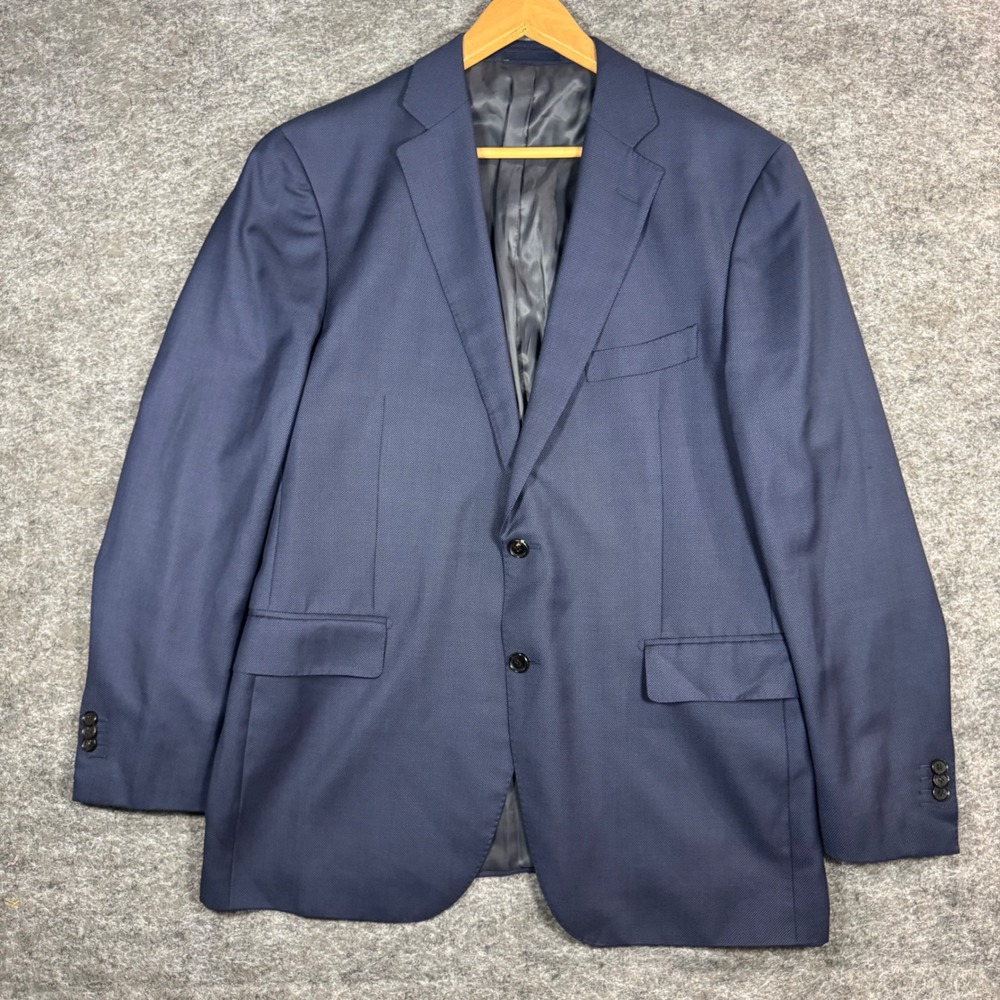 Rodd & Gunn Blazer Jacket Mens 44R Navy Vaticana Marlane Super 120's Virgin Wool